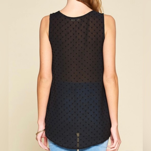 Round neck Swiss dot tank - Picture 5 of 9